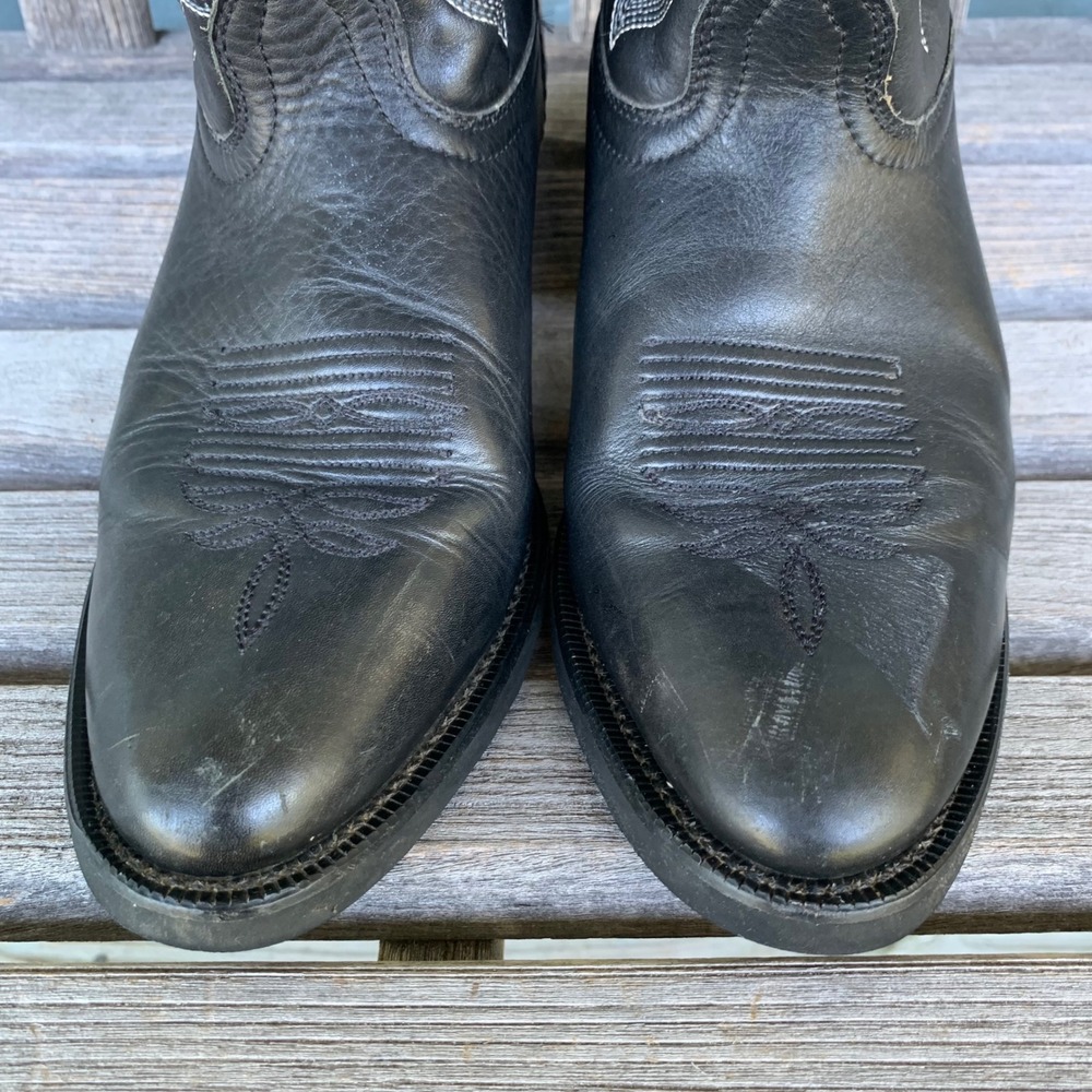 Laredo Womens 10 M Maddie Black Leather Western Cowgirl Boots 51110 - Picture 3 of 13